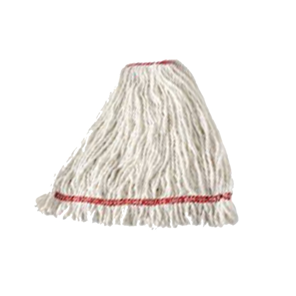 Loop End Mop 12oz - Premium Cotton Looped-End Wet Mop 6/12 Pack