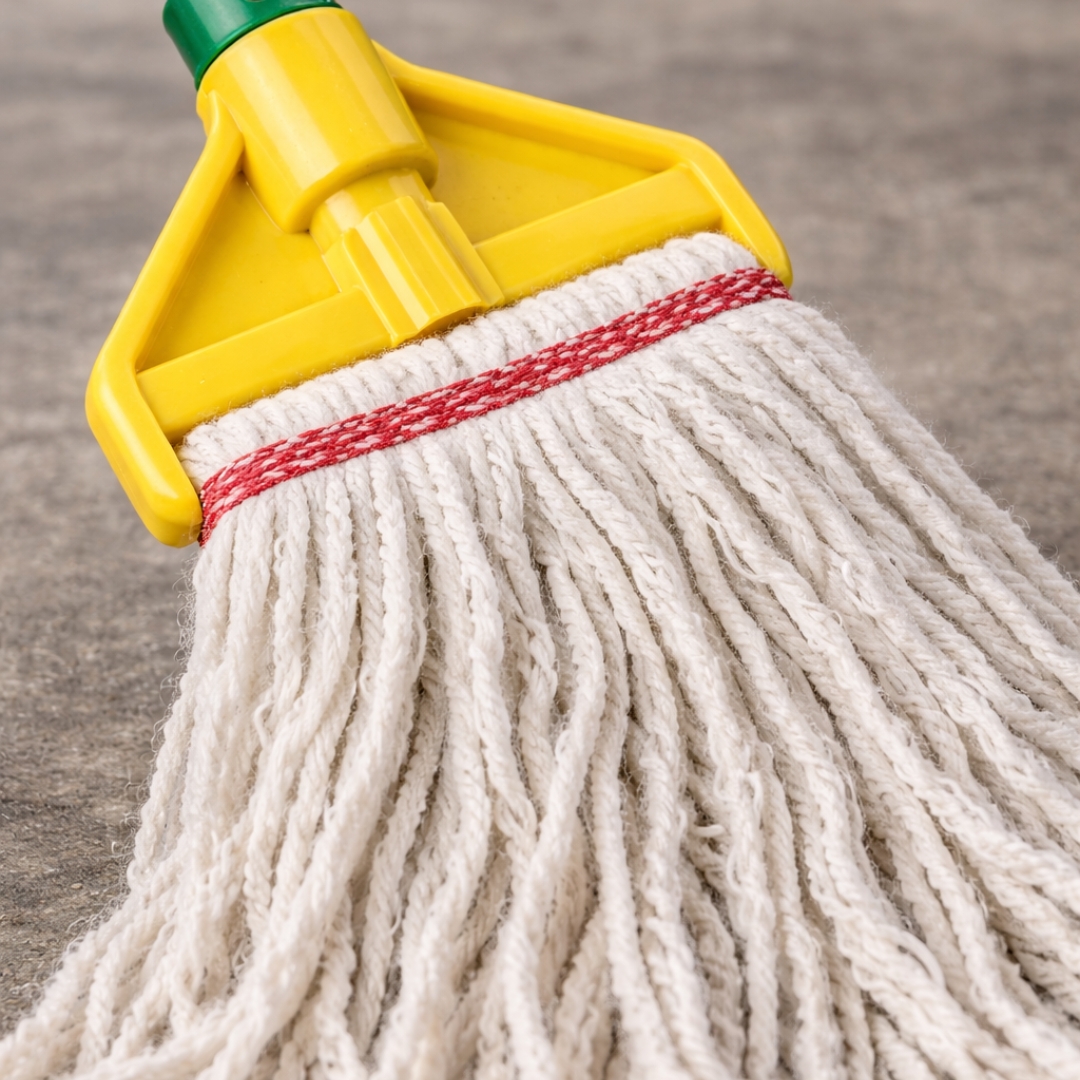 Loop End Mop 12oz - Premium Cotton Looped-End Wet Mop 6/12 Pack - Image 3