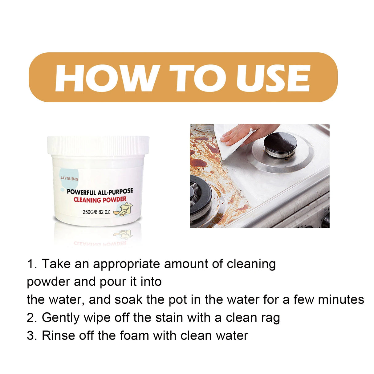 Powerful All-Purpose Instant Cleaning Powder