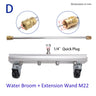 Pressure Washer Aluminum Water Broom Ground Cleaning Pressure Washer