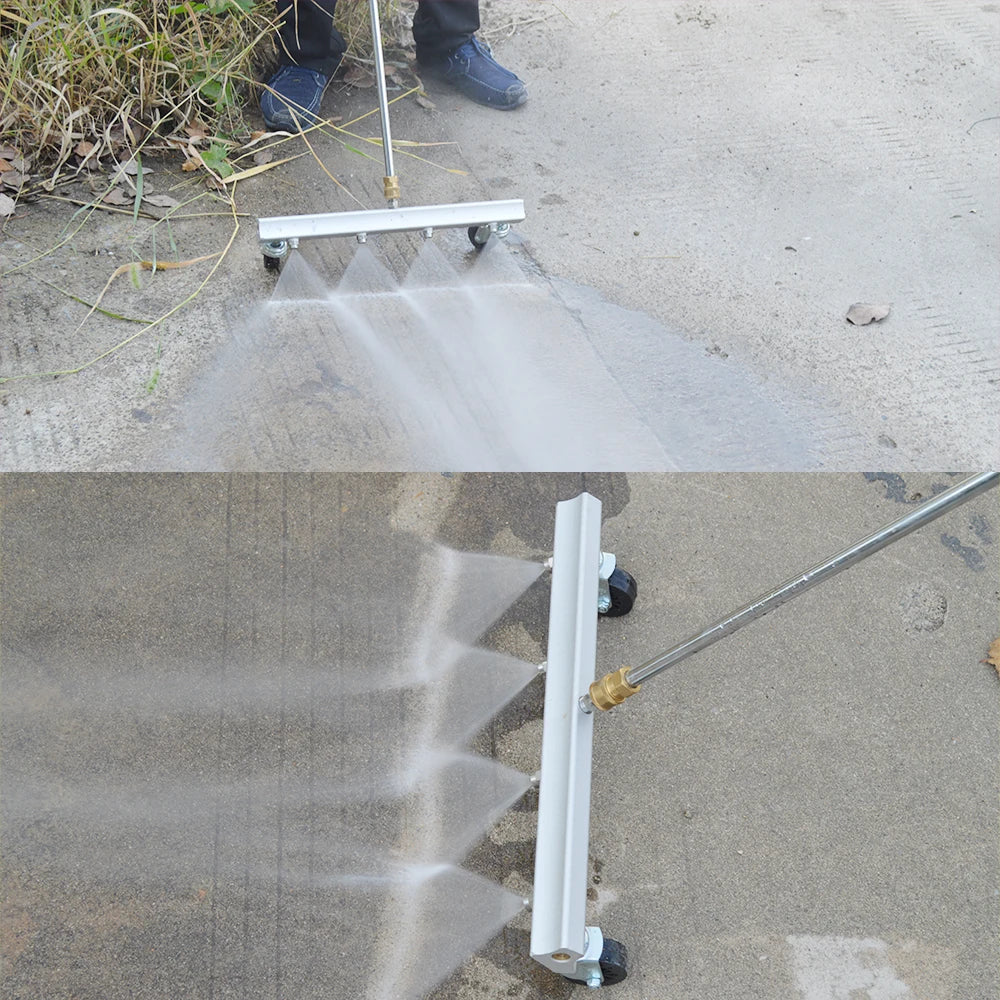 Pressure Washer Aluminum Water Broom Ground Cleaning Pressure Washer