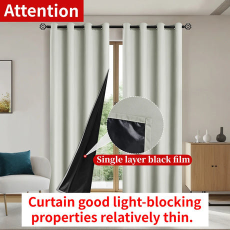 Solid Color Blackout Curtains - Full shading and sun protection curtains