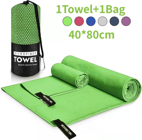 1 PC Sports Microfiber Quick Dry Pocket Towel