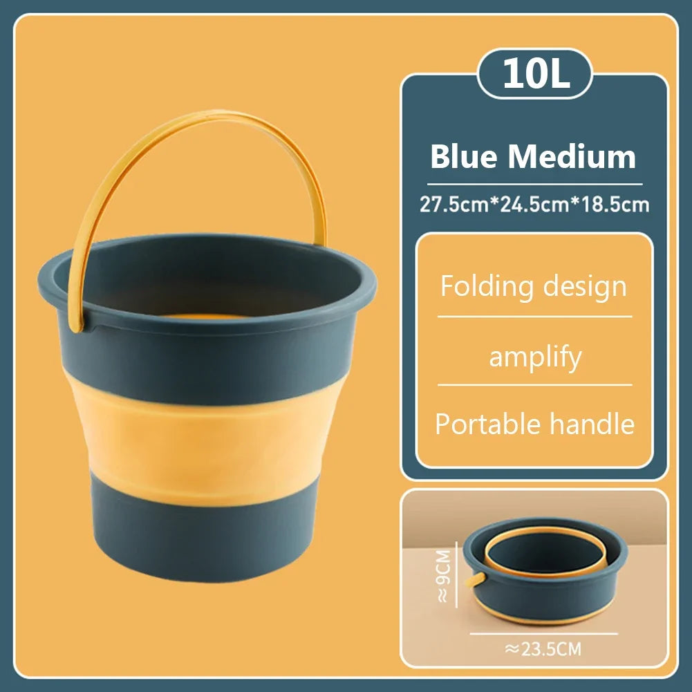 Portable folding bucket - 5/10L Portable Folding Bucket for Washing Outdoor