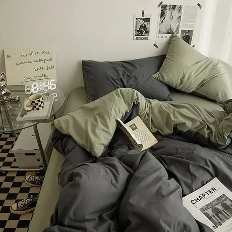 Solid Color Double Duvet Cover