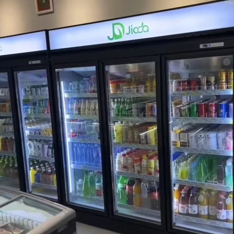 Refrigerated Display Cabinet - Large capacity beverage refrigerator