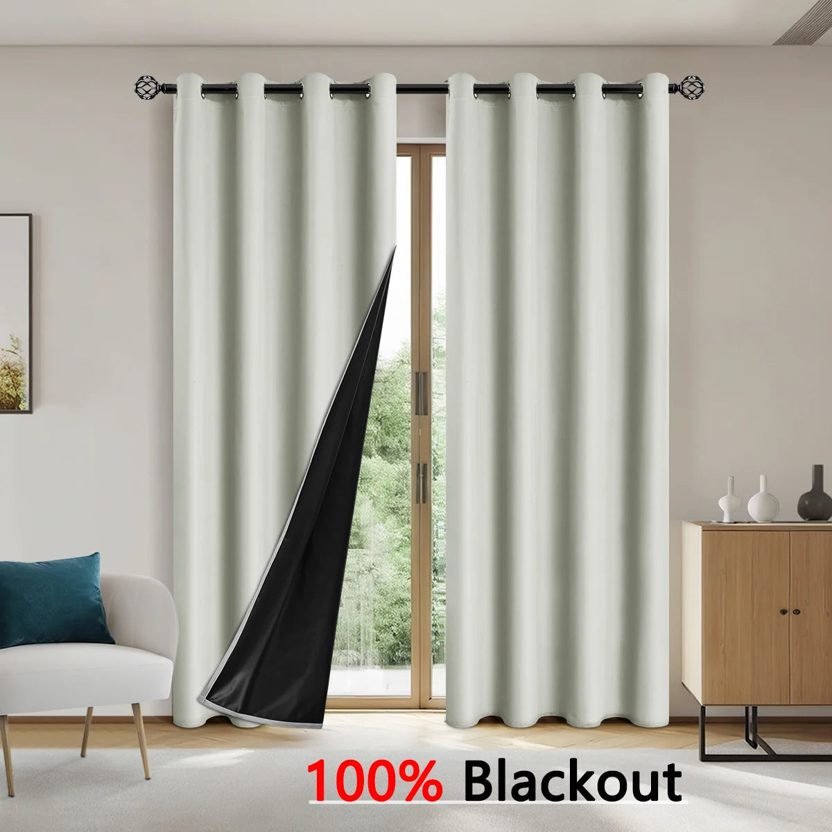 Solid Color Blackout Curtains - Full shading and sun protection curtains