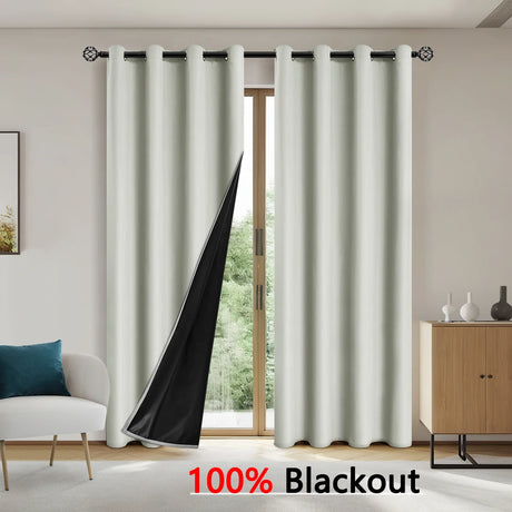 Solid Color Blackout Curtains - Full shading and sun protection curtains