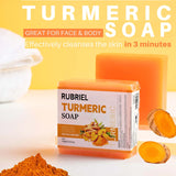 Original Turmeric Soap For Dark Spot - Skin Whitening Facial Body Hand Make Soap Bar 100g