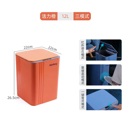 Waterproof Sensor Trash Can with LED Light