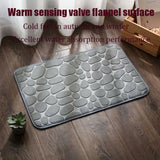 3D Non Slip Bathroom Mat Cobblestone Embossed Bath Mats