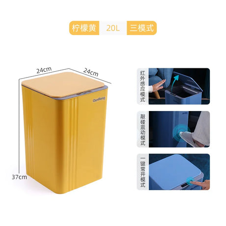 Waterproof Sensor Trash Can with LED Light