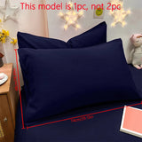 1 Piece Of Matte Solid Color Pillowcase, Bedroom Pocket Sealed Soft Pillowcase & Bedding