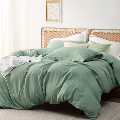 Bedsure Duvet Cover - Polyester & Rayon Derived from Bamboo Cooling Duvet Cover Set