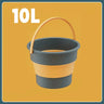 5/10L Folding Portable Bucket with Cover - Silicone Outdoor Bucket