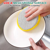 Dishwashing Sponge - Reusable Washable Sponges Double Side Magic Sponge