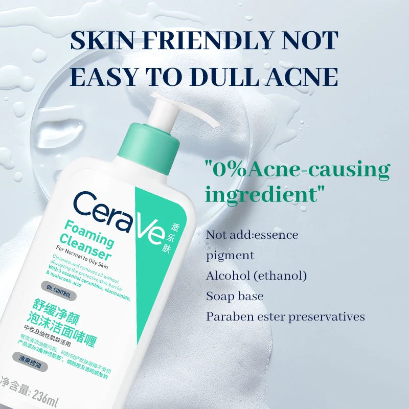 CeraVe Soothing Foaming Cleanser for Oily Skin