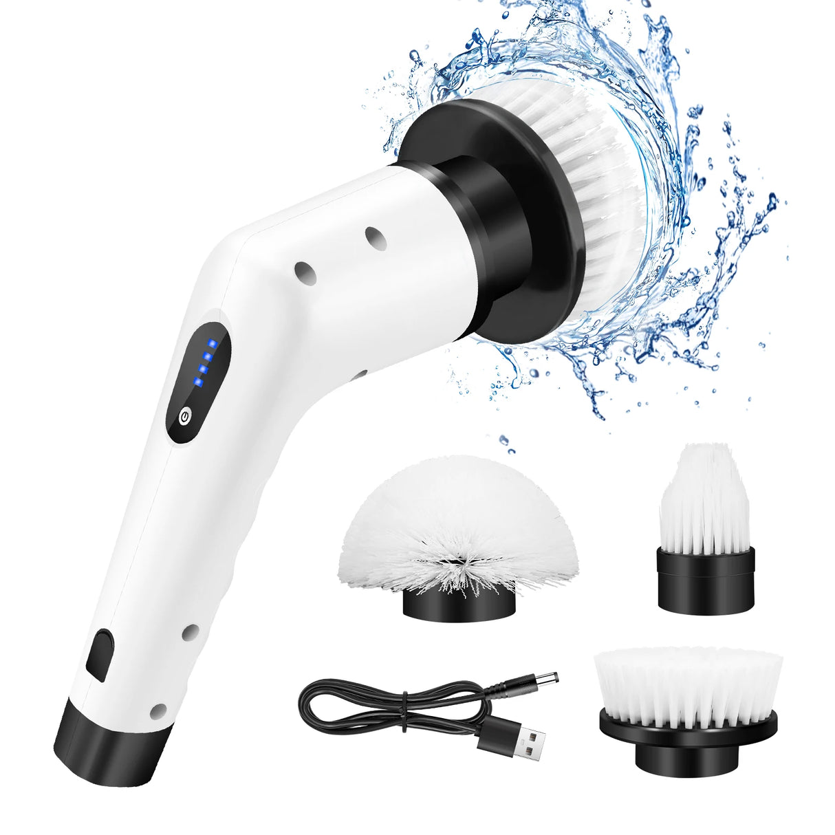 DayPlus Cordless Electric Brush - Multi-functional Automatic Hand-held Electric Cleaning Brush