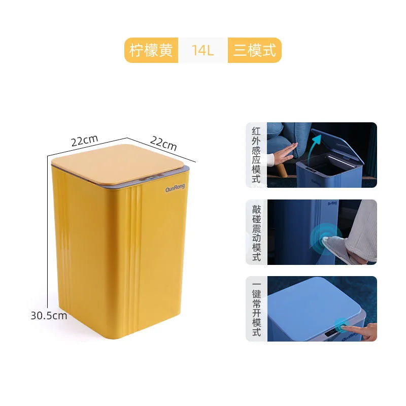 Waterproof Sensor Trash Can with LED Light