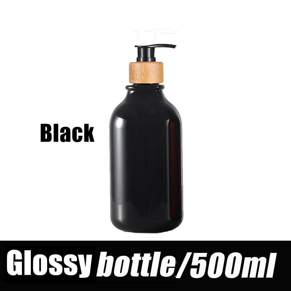 Bamboo Pump Soap Dispenser - 300/500ml Liquid Dish Soap Dispenser