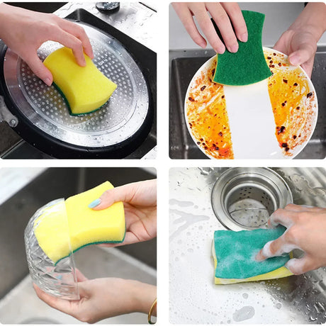 Absorbent cleaning sponges - 10pcs Highly Absorbent Cleaning Sponges Dish washing Magic Clean