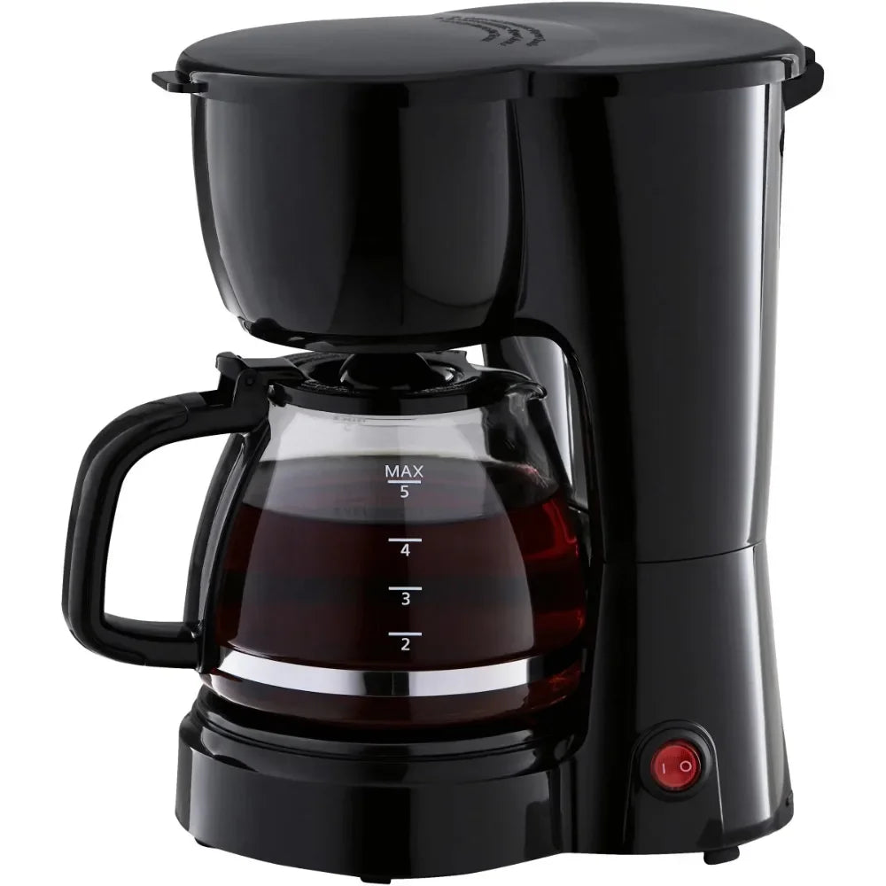 5-cup coffee maker - Black 5-Cup Drip Coffee Maker