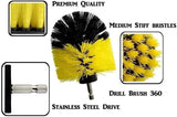 Drill Brush All Purpose Cleaner - Scrubbing Brushes for Bathroom Surface