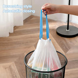 Drawstring garbage bags - 5/10 Rolls 75/150Pcs Drawstring Garbage Bag