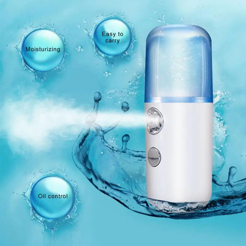 30ml Mini Facial Sprayer - USB Nebulizer Face Steamer