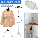 Steamer Stand with Hand-held Ironing Board 84-160cm