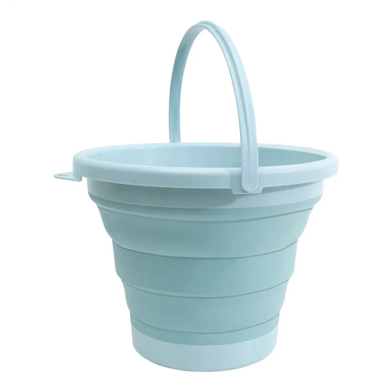 Silicone bucket - 5/10L Silicone Bucket for Fishing Promotion Folding Bucket