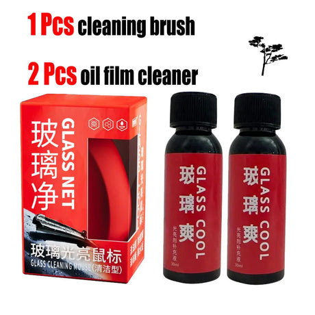 Windshield Cleaner Set - Oil Film Cleaning Brush Set