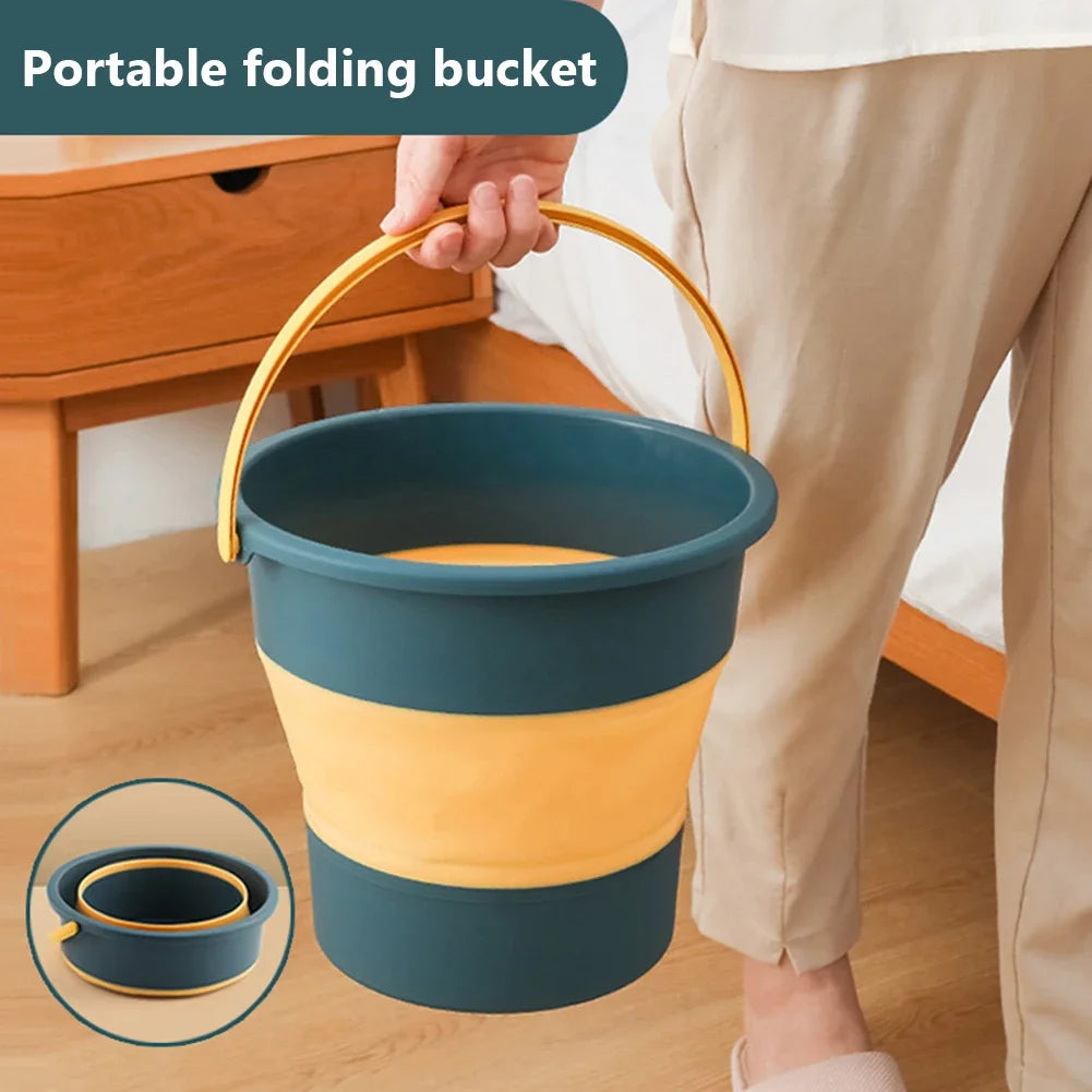 Portable folding bucket - 5/10L Portable Folding Bucket for Washing Outdoor