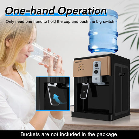 Small Water Cooler Dispenser - 5-Gallon Cold and Hot Water Dispenser Top