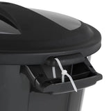 20-Gallon Durable Plastic Trash Can with Lid