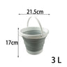 3L Collapsible Bucket - Portable Folding Silicon Bucket