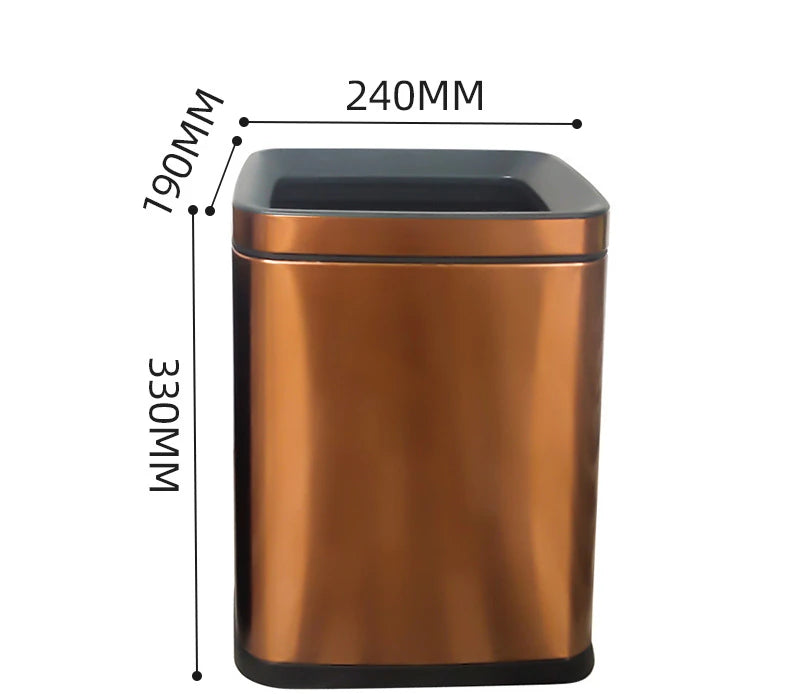 Hotel Stainless Steel Trash Can with Ashtray