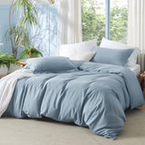 Bedsure Duvet Cover - Polyester & Rayon Derived from Bamboo Cooling Duvet Cover Set