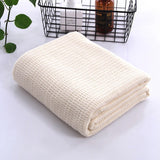 Summer Cool Thin Single Blanket - Plaid Cotton Sofa Thread Blankets