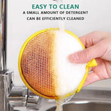 Dishwashing Sponge - Reusable Washable Sponges Double Side Magic Sponge