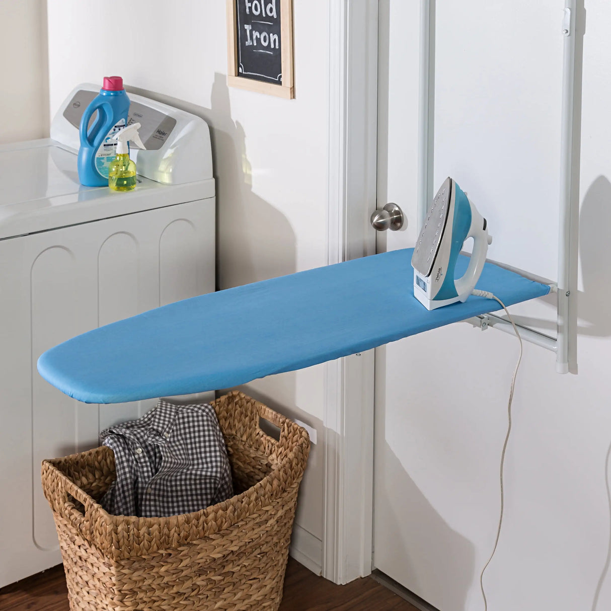 Over-The-Door Hanging Ironing Board