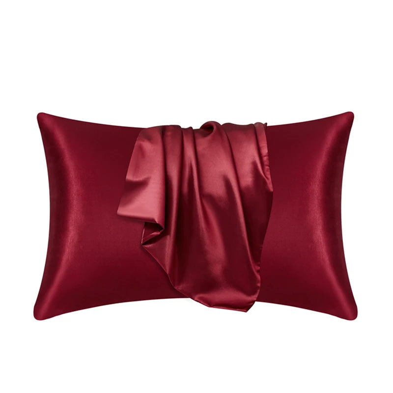 Pillowcase Silk Pillow Cover - Silky Satin Hair Beauty Pillow case Comfortable Pillow Case