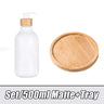 Bamboo Pump Soap Dispenser - 300/500ml Liquid Dish Soap Dispenser