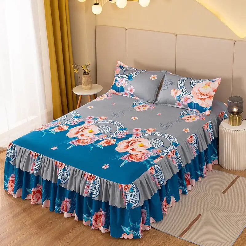 Cotton bedspread - Bedding Set Home Textile Cotton Bedspread Elastic Fitted Mattress Cover