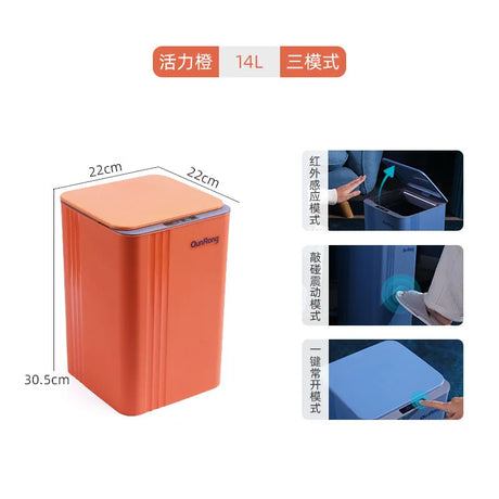 Waterproof Sensor Trash Can with LED Light