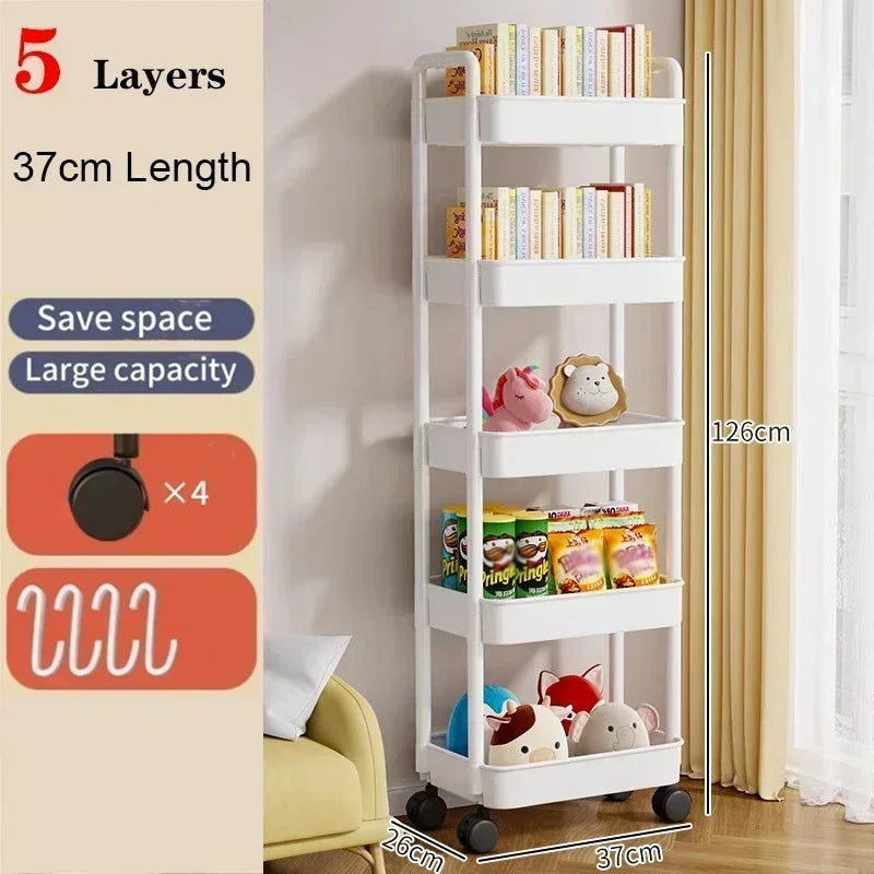 Multi-layer Storage Rack - Hot Household Multi-layer Small Cart