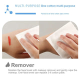 120 Count Disposable Face Towel - Cotton Tissue Soft Thick Dry Wipes