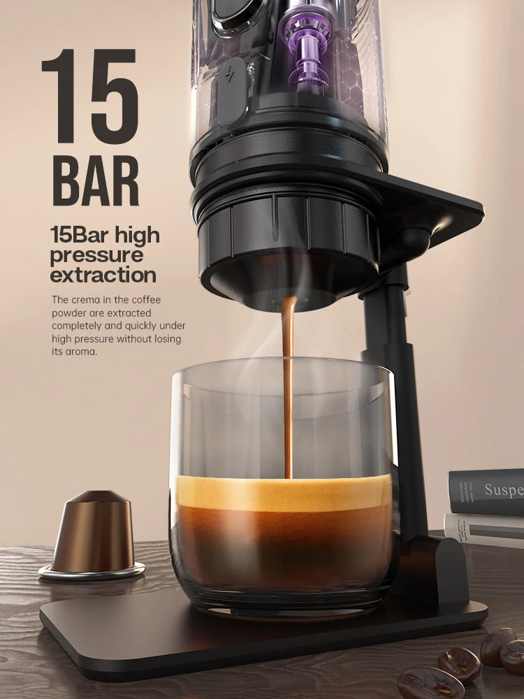 HiBREW Portable Coffee Machine, DC12V Expresso Coffee Maker