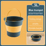 Silicone bucket - 5/10L Silicone Bucket for Fishing Promotion Folding Bucket