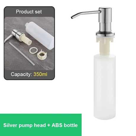 Stainless Steel Sink-Mounted Soap Dispenser